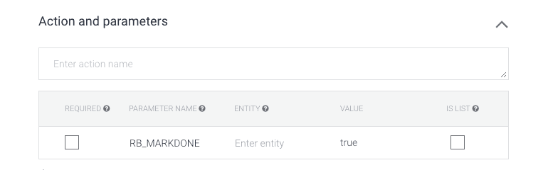 When using Rocketbots as a Dialogflow CRM, you should add the Marked Done Parameter to all intents that do not require human attention, so contacts do not get stuck in pending.