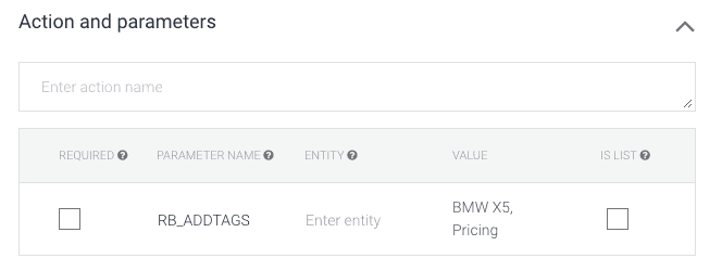 Dies zeigt, wie zwei einfache Tags von Dialogflow an den entsprechenden Kontakt in Rocketbots gesendet werden können, um leistungsstarke Dialogflow Analytics zu erstellen.