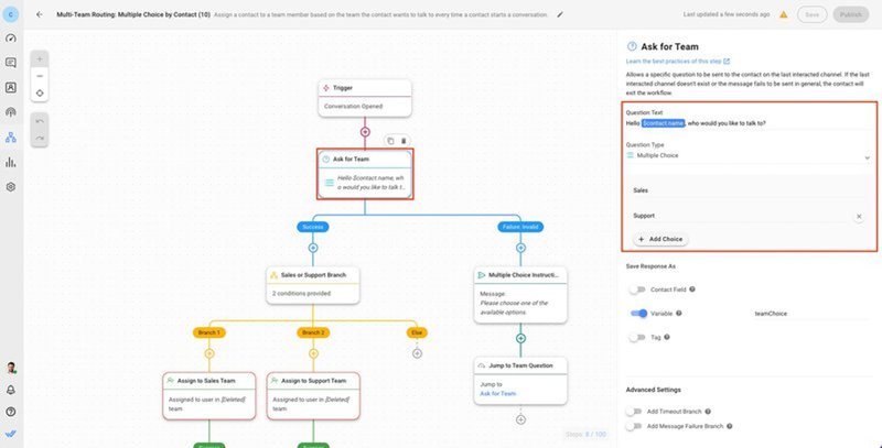 Vendas por conversação: Encaminhar as conversas dos clientes com base nos seus objectivos relacionados com as vendas