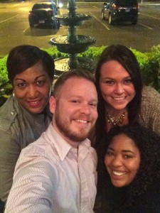 Recruiter Jordan Dial with colleagues