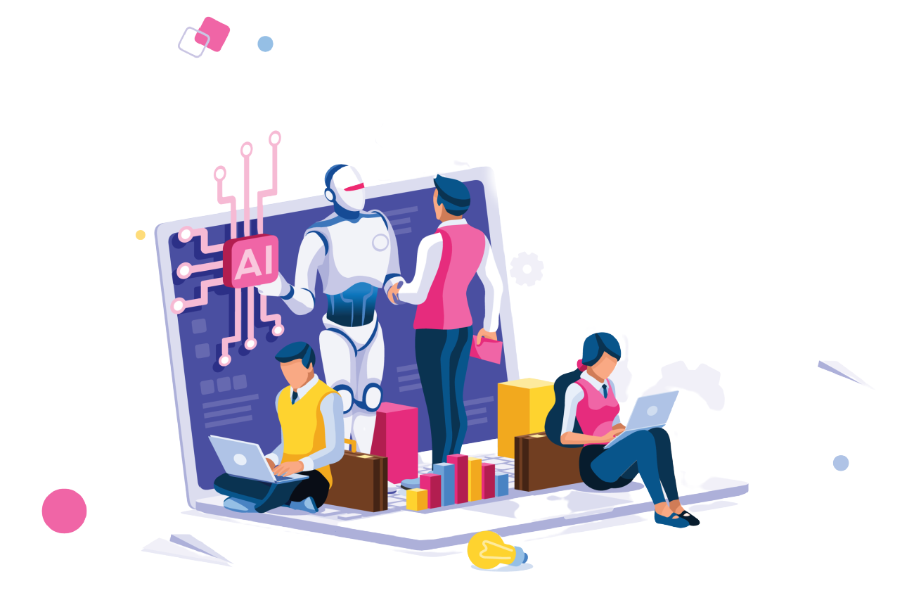 Система ai. Технологии ии. ai systems. рисунок искусственная система. ии фон.
