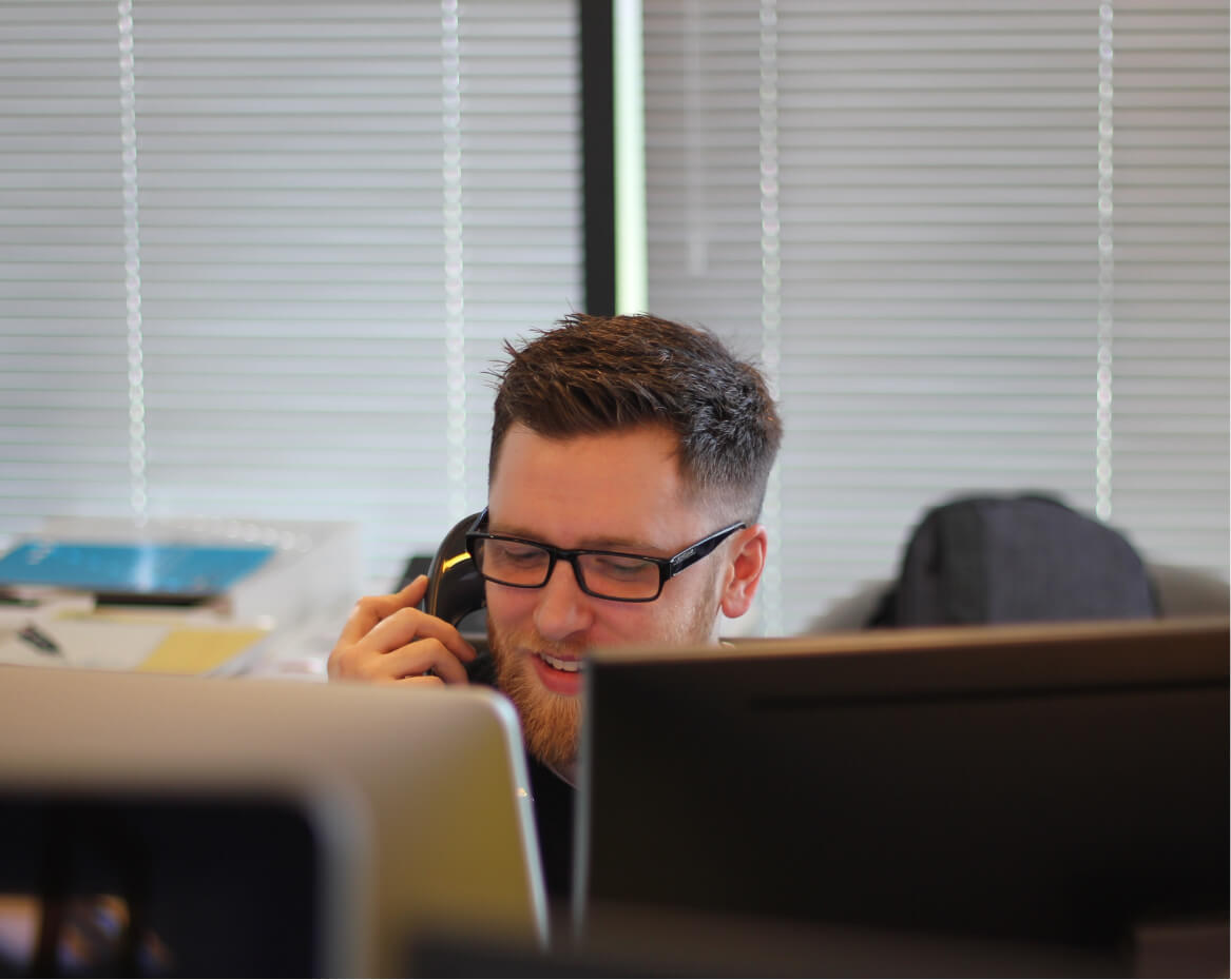 Man on the phone
