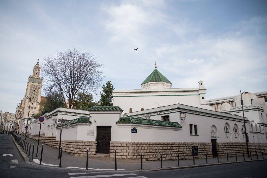 The vandalised Al Ghazali Institute in France