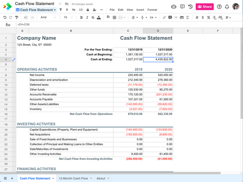 Cash Flow Statement