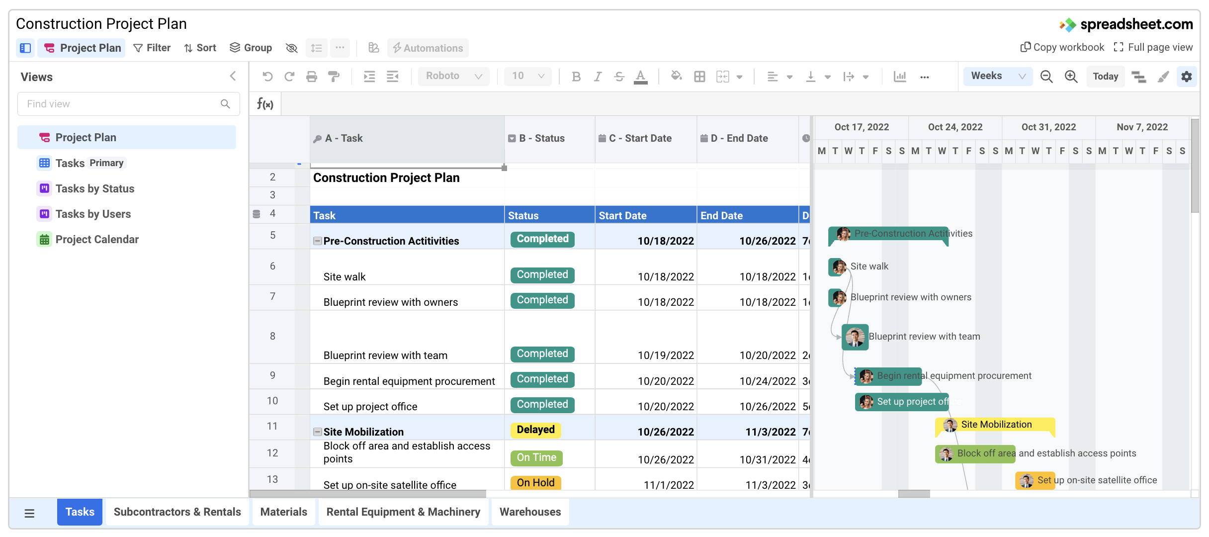 Templates to Build a Construction Project Plan in Minutes