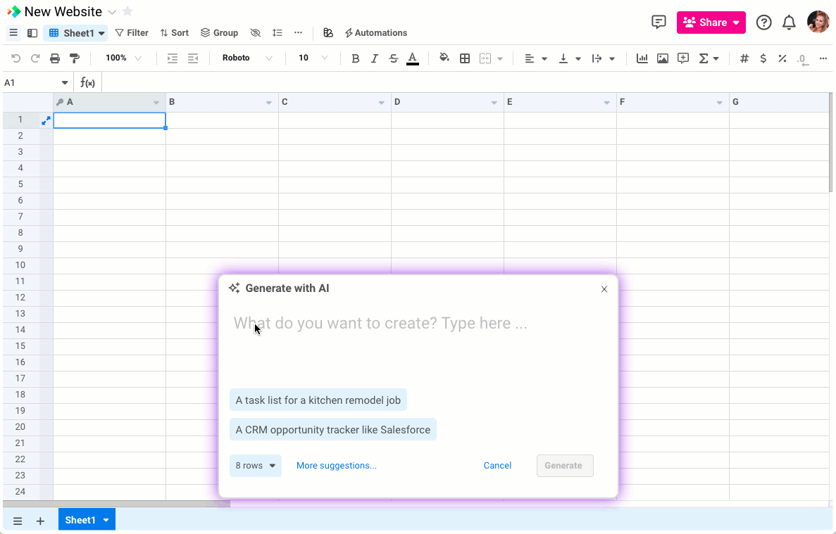 Product Updates Generative AI in a next generation