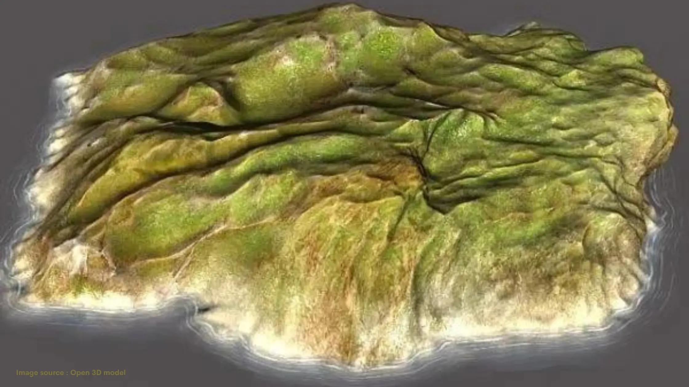 3D model from the scanned data, image