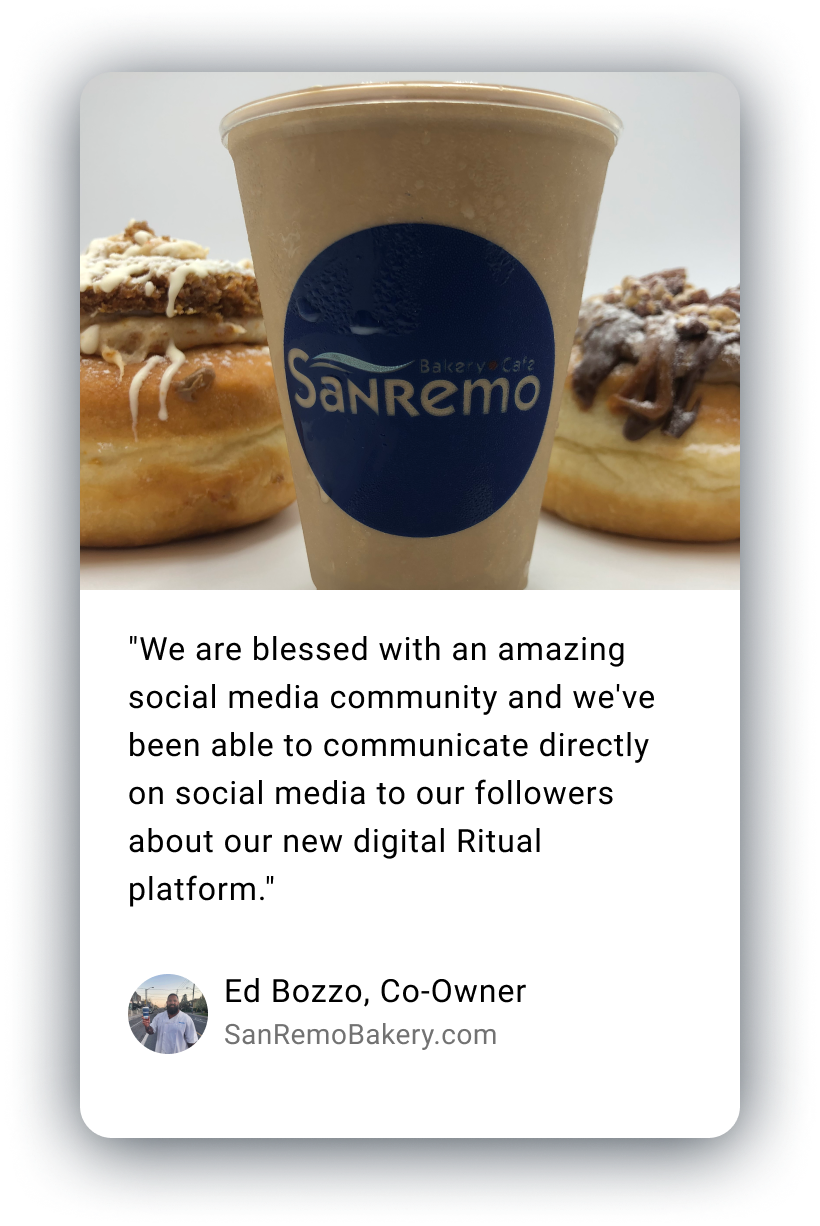 Ritual Success Story Sanremo Bakery & Cafe