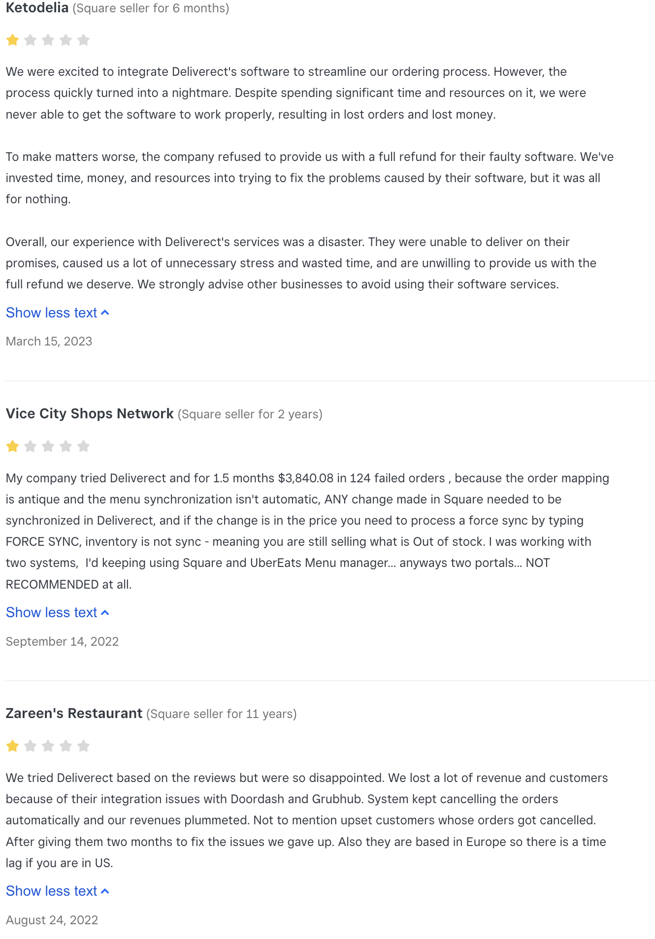 Cuboh vs Deliverect vs Otter vs Chowly