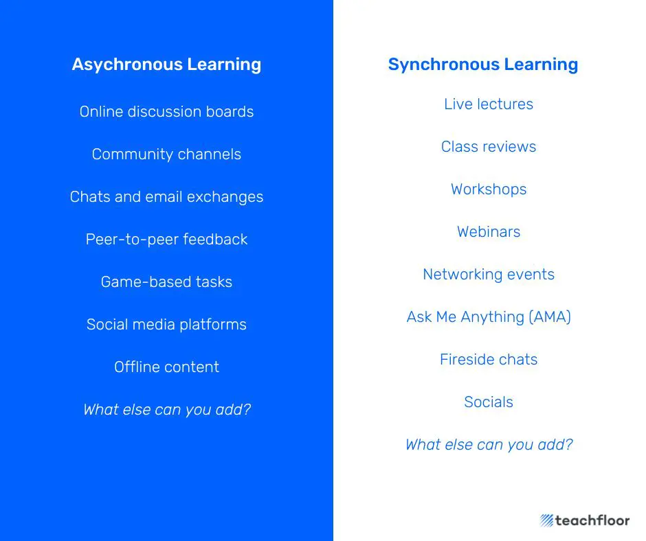 Semi-synchronous learning as the right mixture of asynchronous and synchronous learning