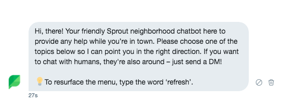 chatbot emoji example
