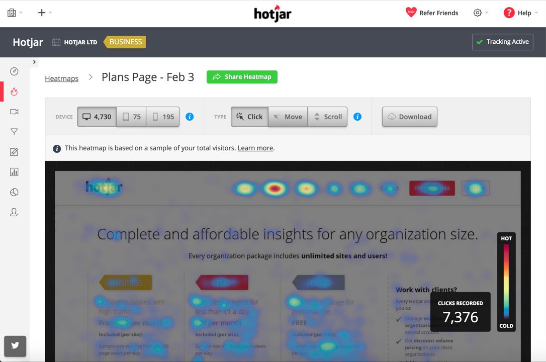 hotjar platform