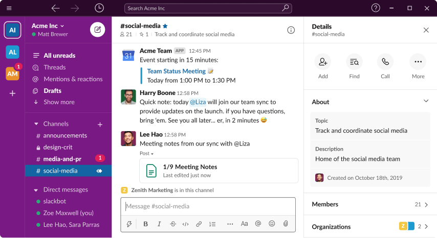 slack chat platform