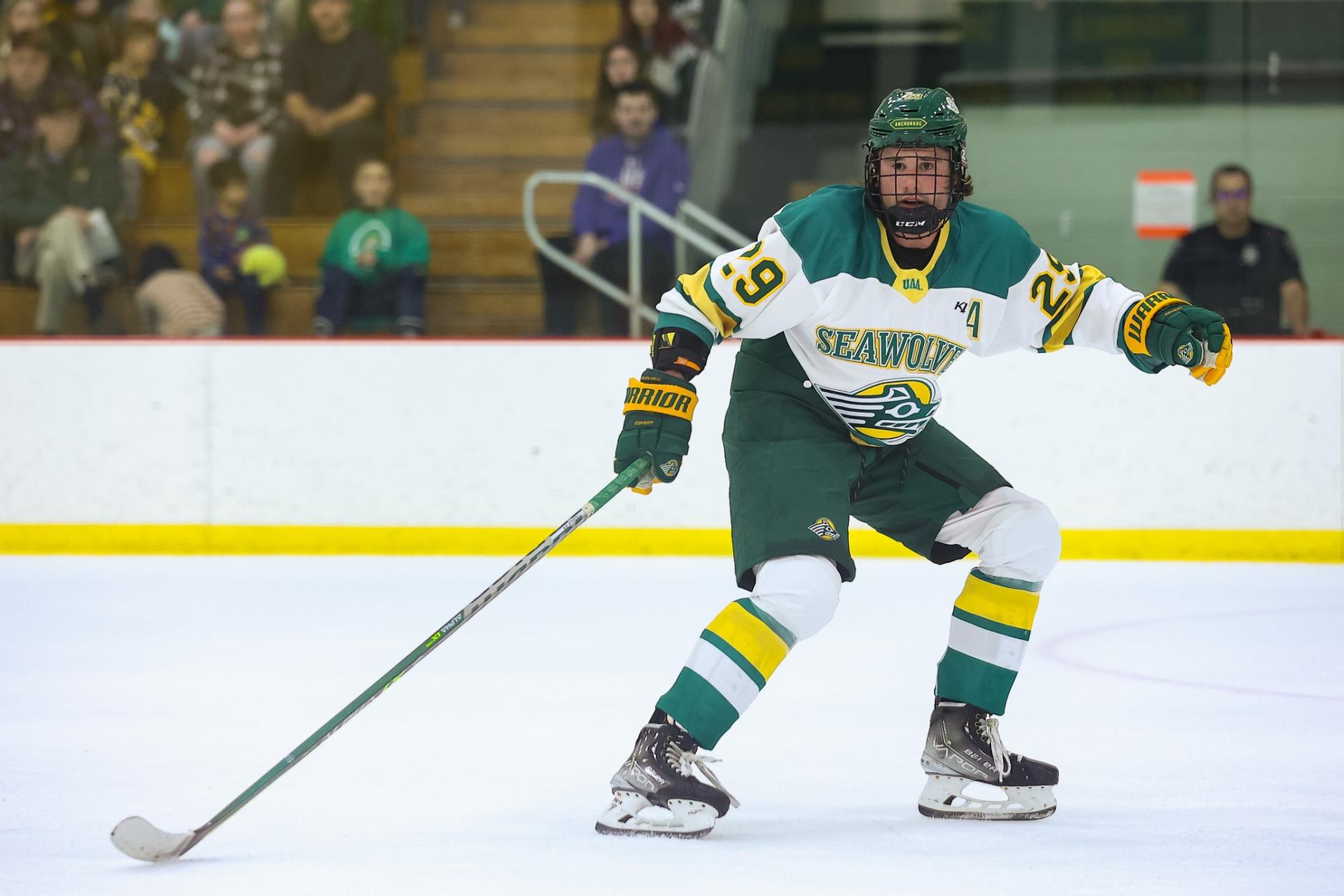 Seawolf hockey splits series against Penn State in a tight battle