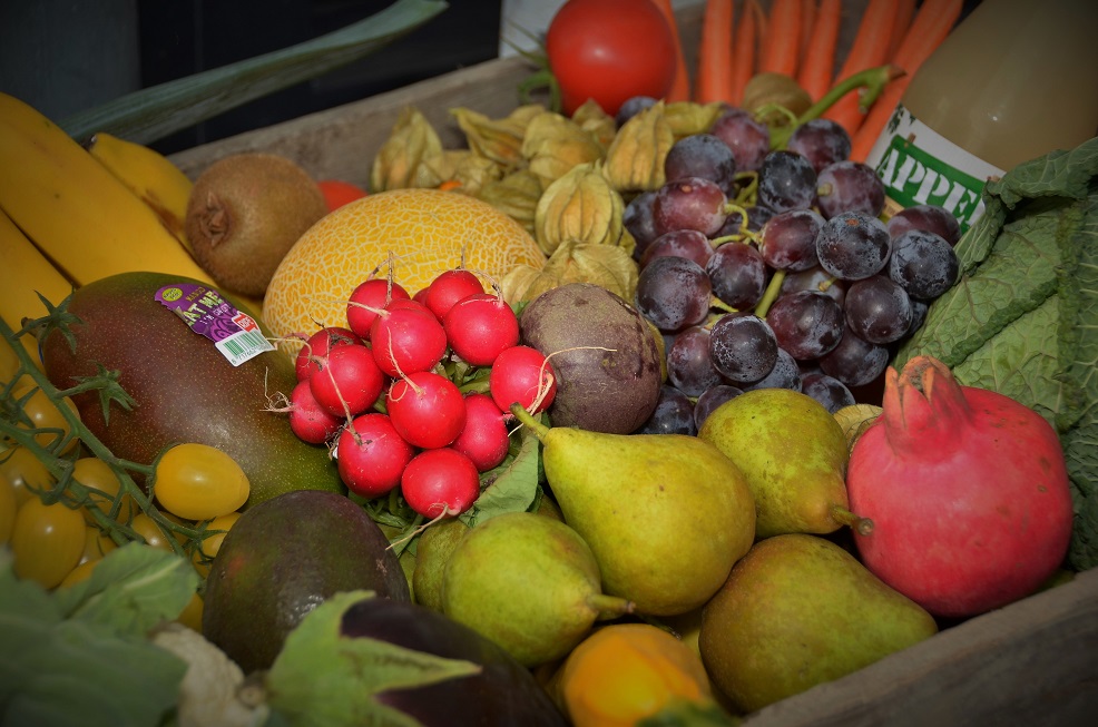 Vers fruit van de buurman