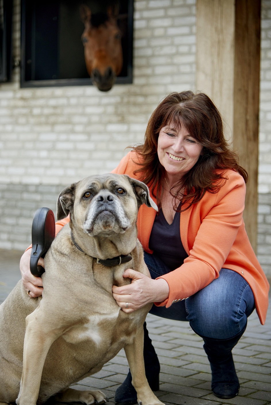 Diana met de hond