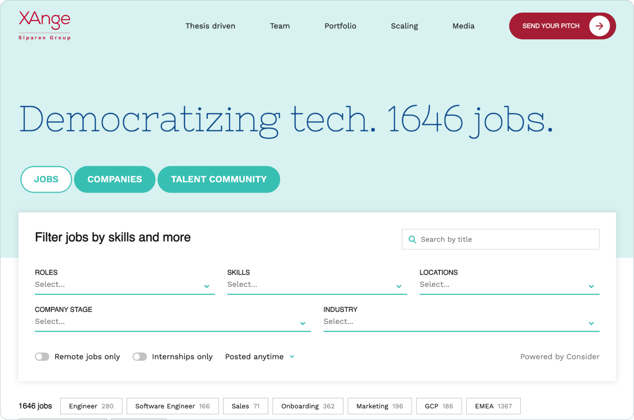 Discover Jobs with a Startup from XAnge's Portfolio | Blog