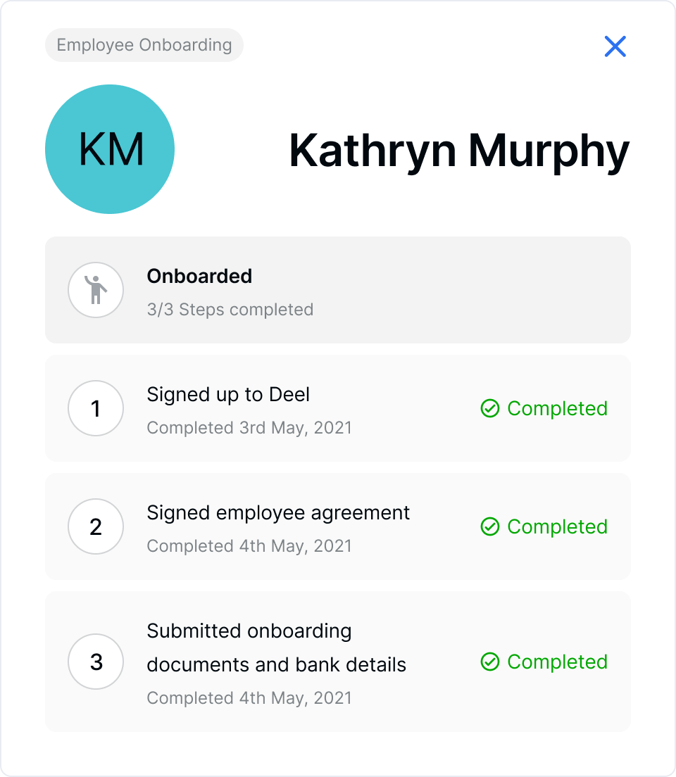Employee onboarding