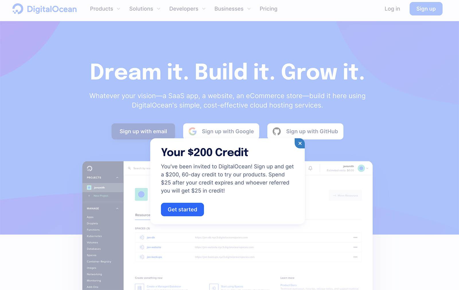 Free $200 Digital Ocean Credit