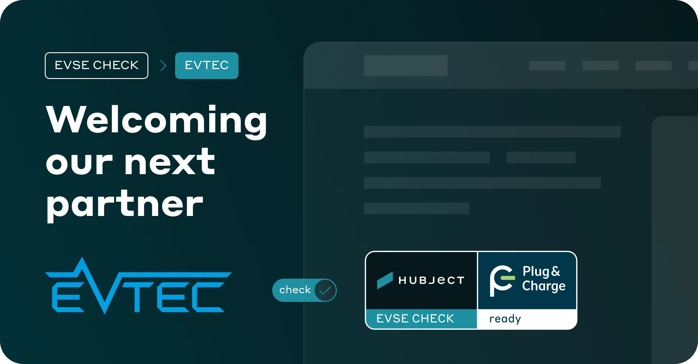 EVTEC a New Member of the Hubject Plug&Charge ecosystem