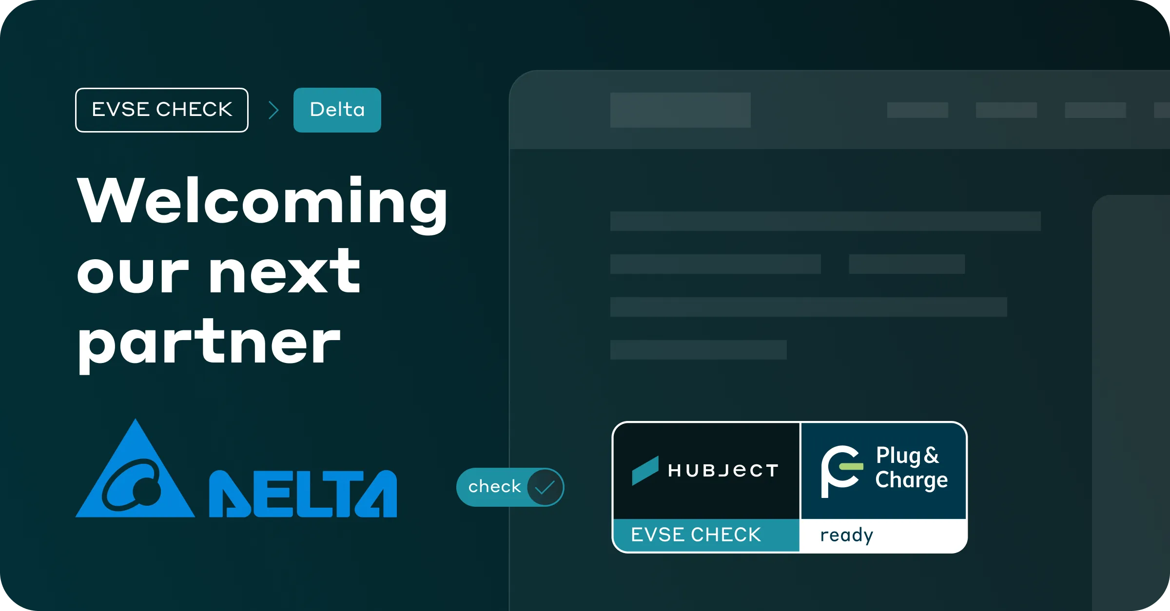 Delta a New Member of the Hubject Plug&Charge ecosystem