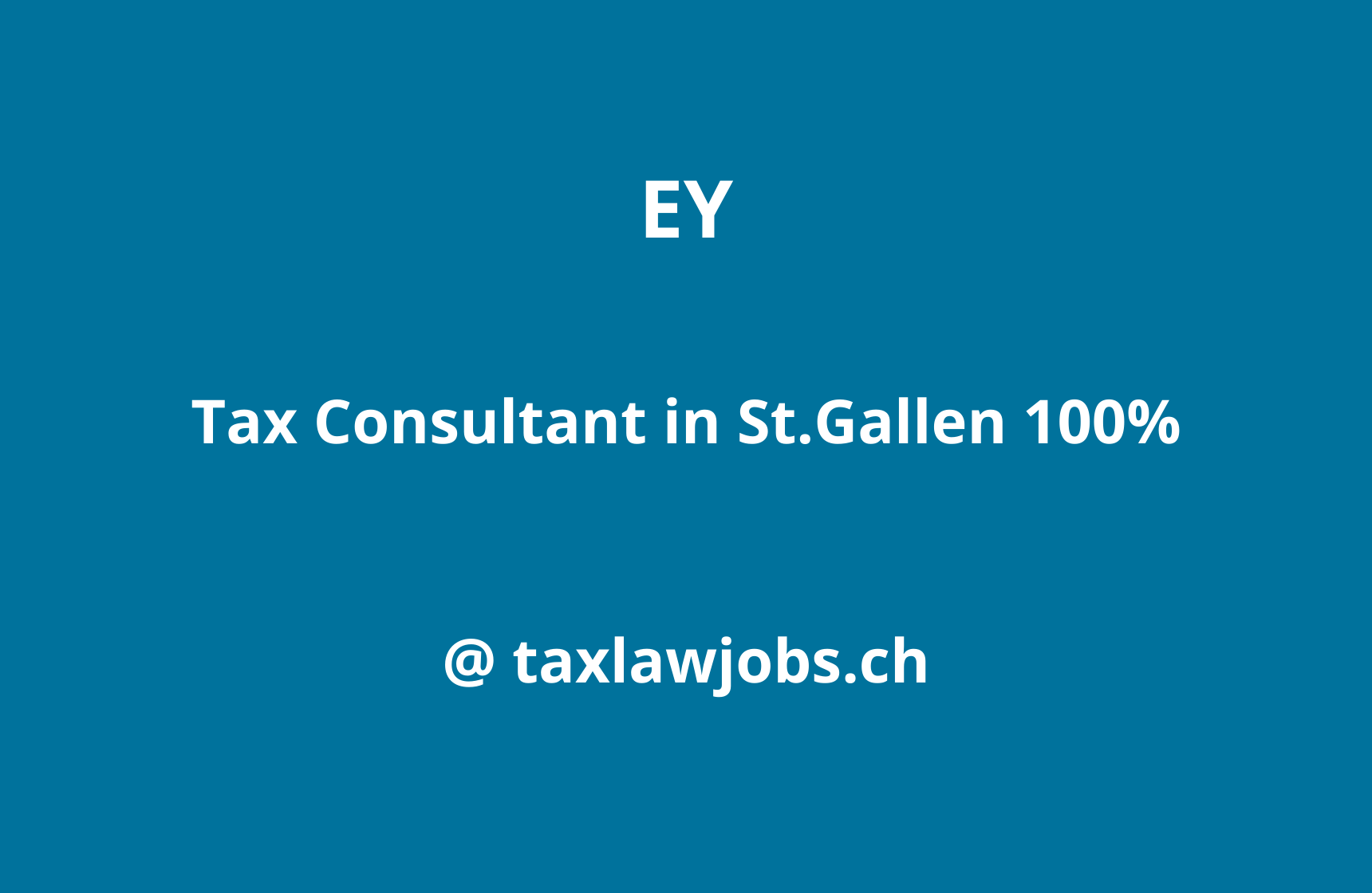 Tax Consultant in St.Gallen 100%