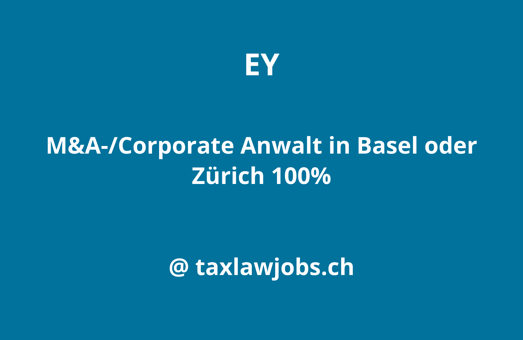 M&A-/Corporate Anwalt in Basel oder Zürich 100%