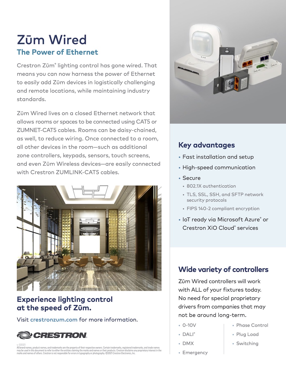 Wired Zūm™ Sell Sheet