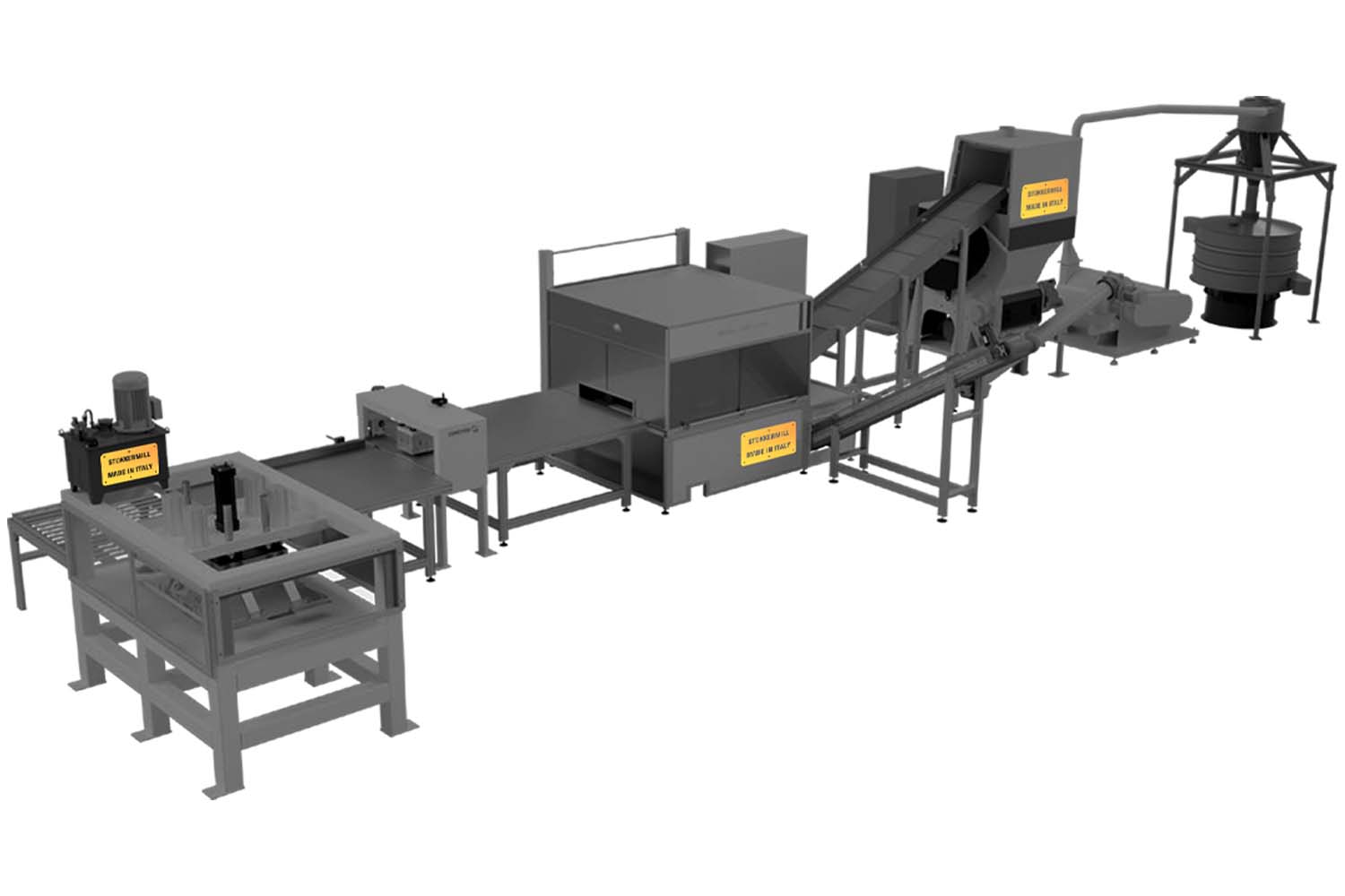 Linia de reciclare panouri fotovoltaice STOKKERMILL