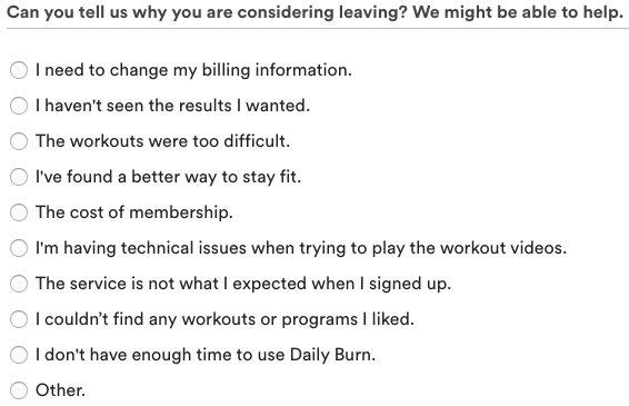 cancel daily burn 5