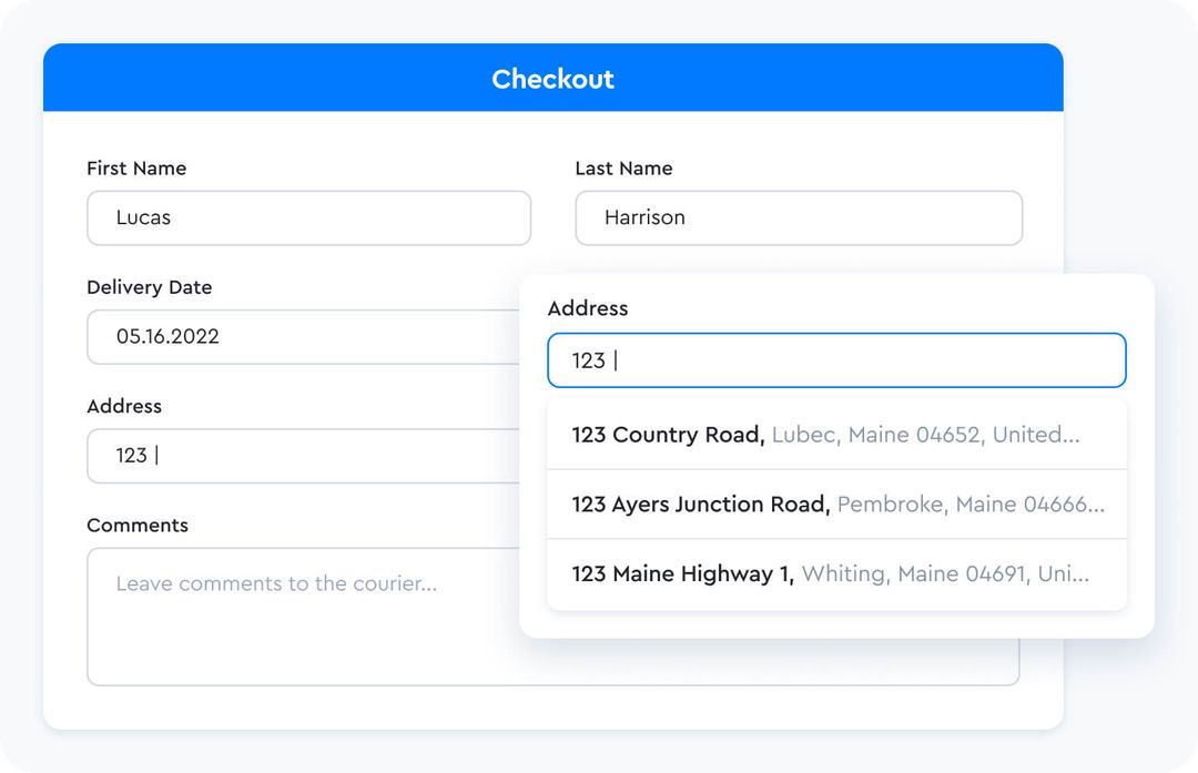 Address Autofill Mapbox