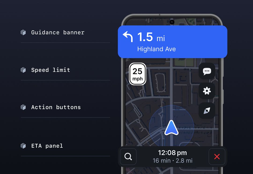 Navigation SDK for mobile applications | Mapbox