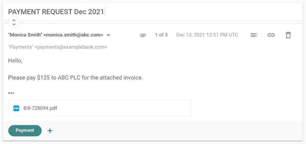 Email Attachment Metadata