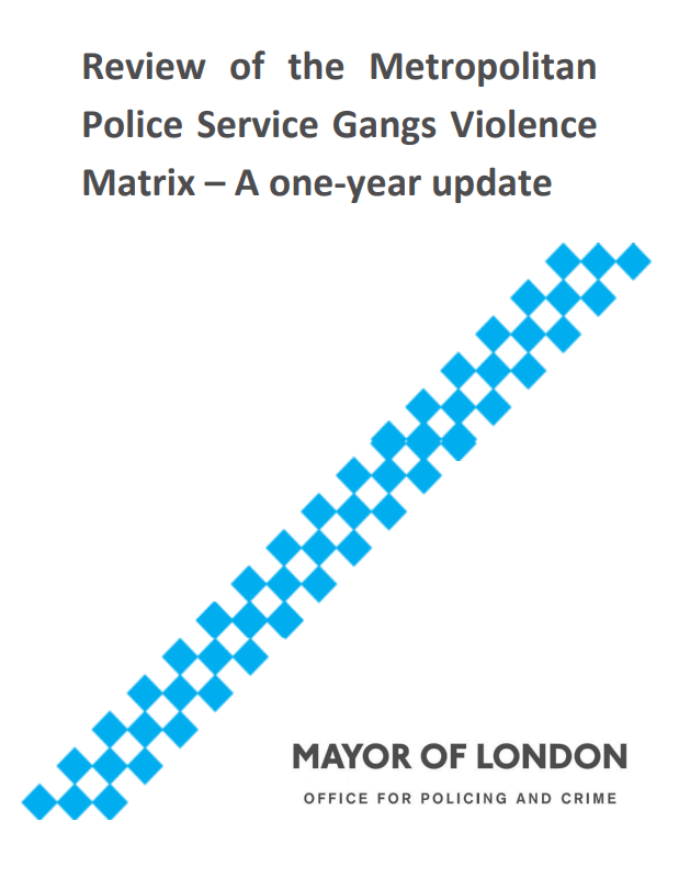 Review of the Metropolitan Police Service Gangs Violence Matrix - A one ...
