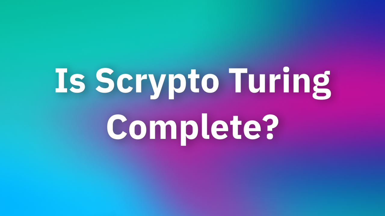 Is Scrypto Turing Complete? The Radix Blog Radix DLT