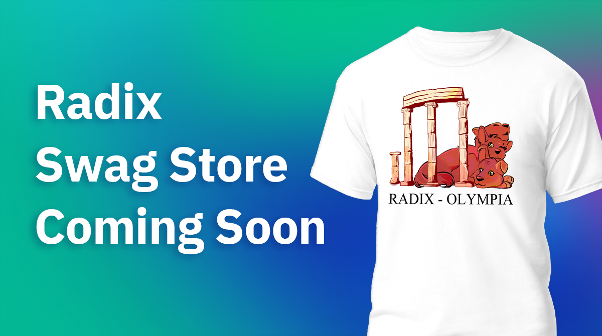 The Radix Swag Store is Coming 16th June The Radix Blog Radix DLT