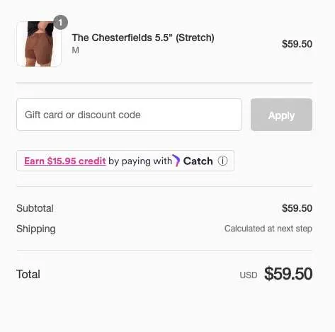 chubbies highlights a less popular payment method and associated credit savingsc