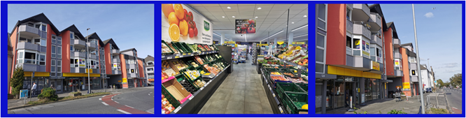 Photos intérieures et extérieures du Netto, premier actif de la SCPI Iroko ZEN