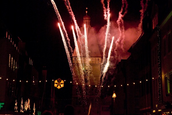 Speyer Old Gate In Flames