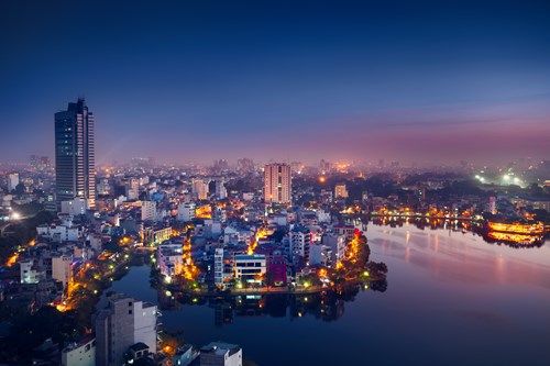 hanoi cityscape