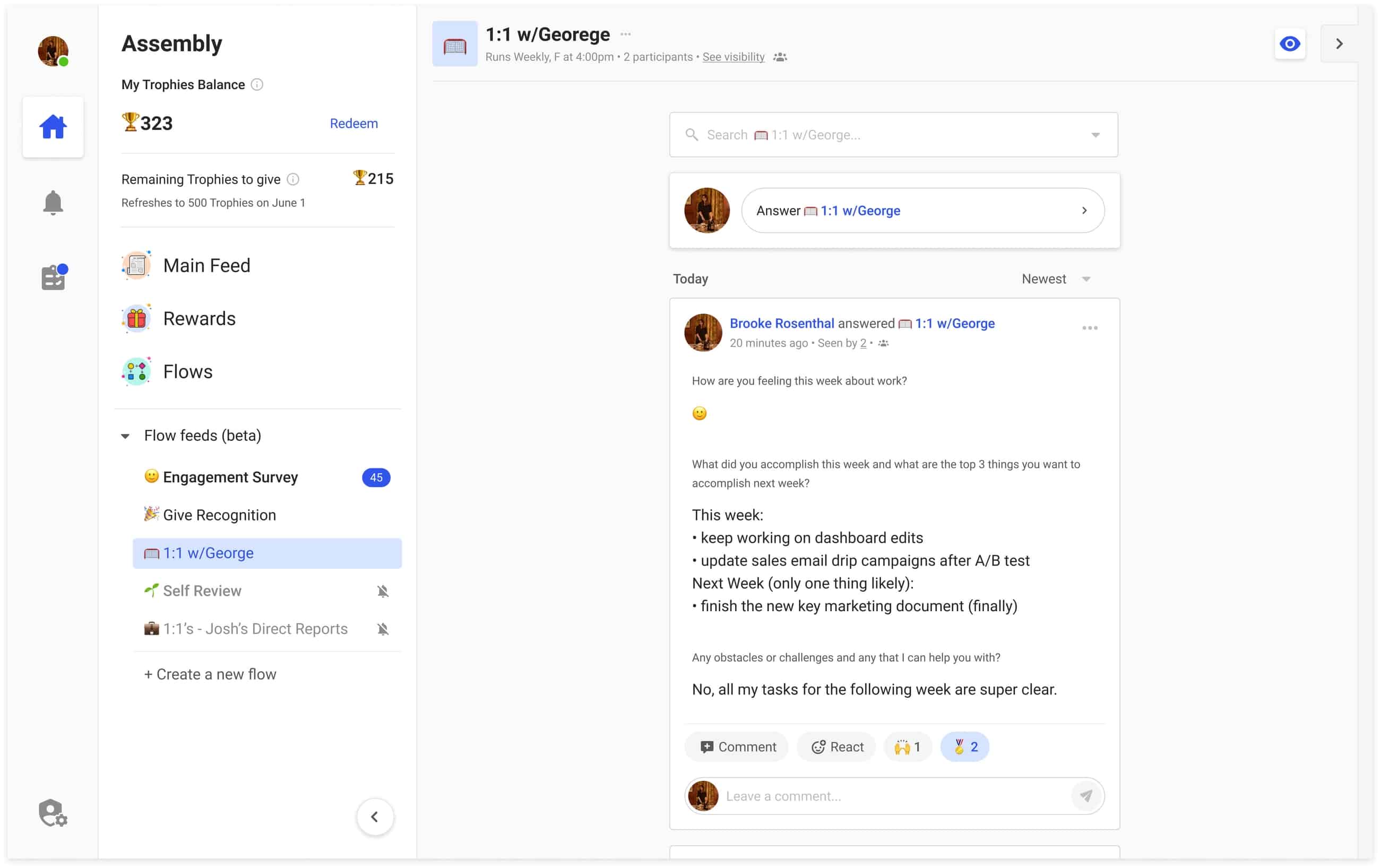 One-on-One Manager Template (Free) | Assembly Flows