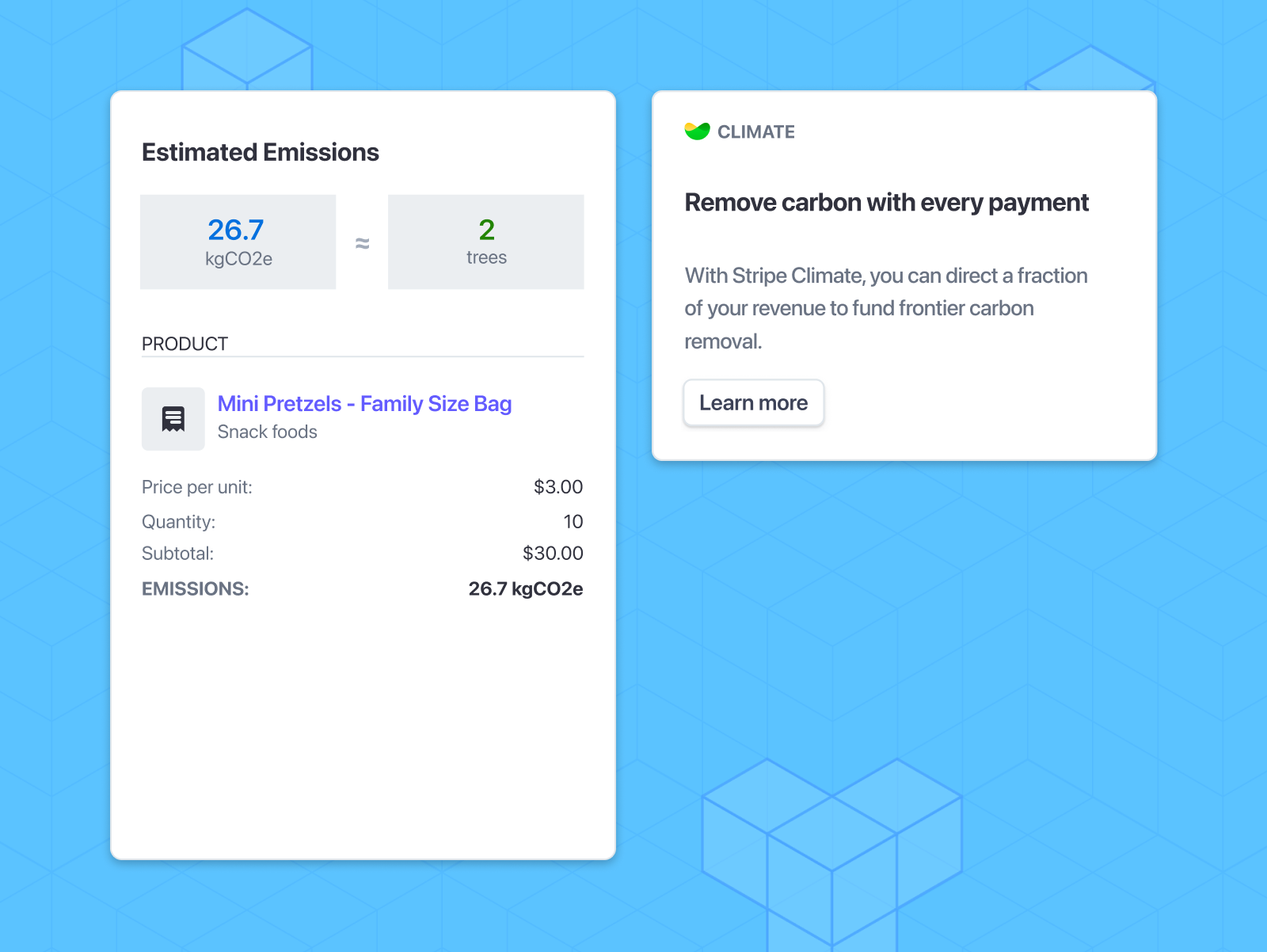 Introducing the Climatiq Stripe App | Company & Product | Climatiq