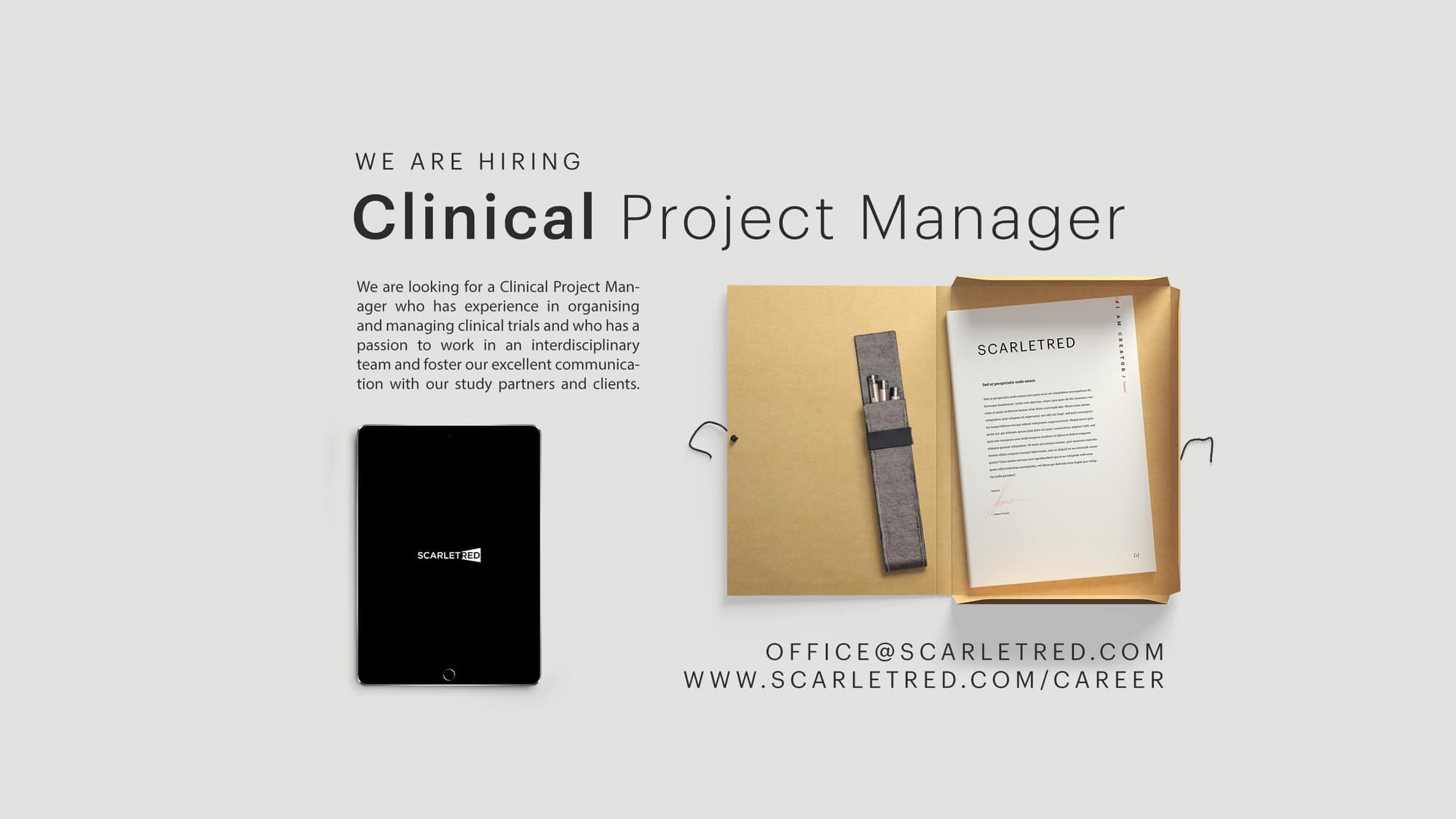 SCARLETRED Clinical Project Manager f m d 