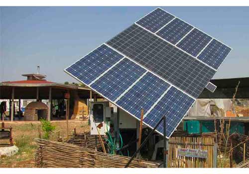 tracker solaire optimisant l'exposition des panneaux solaires.