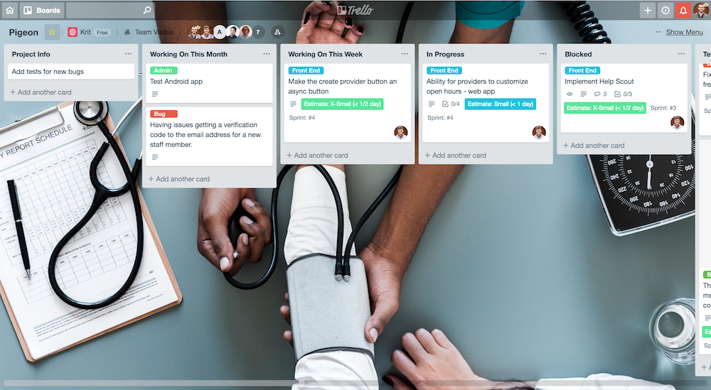 Client trello board