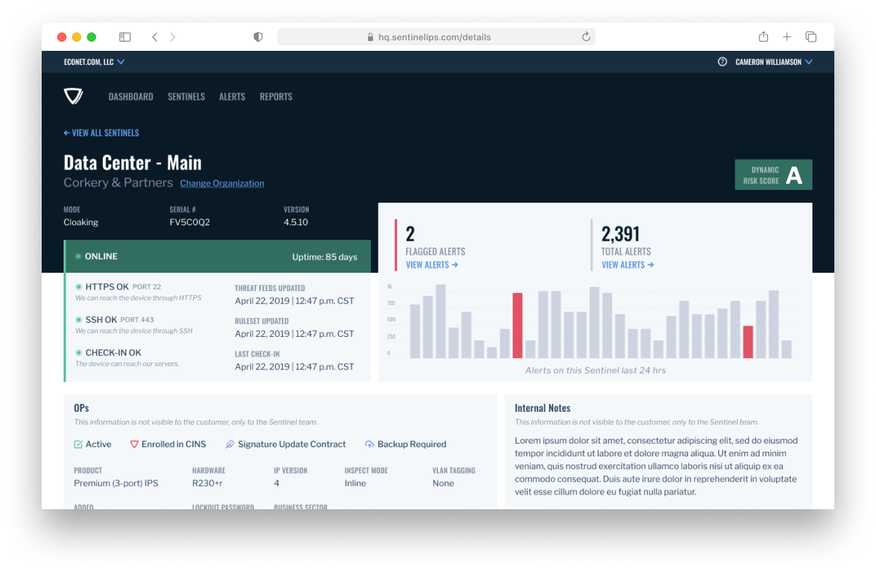cyber security app mockup