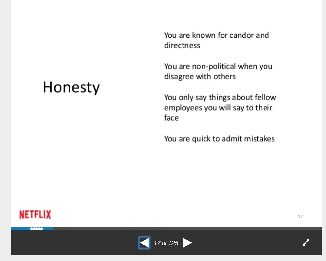 Netflix's Culture Slide Deck