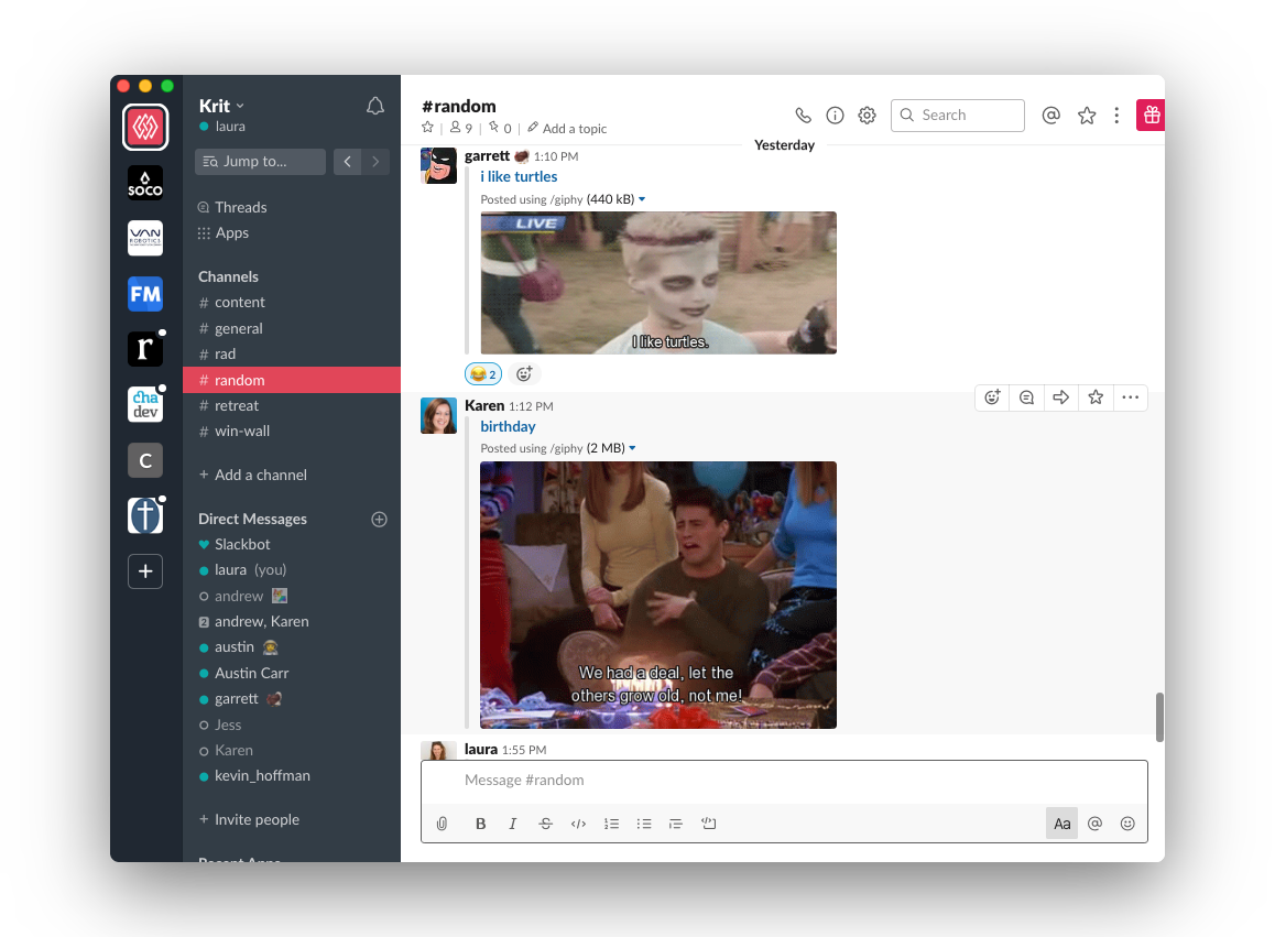 Slack's Desktop Application