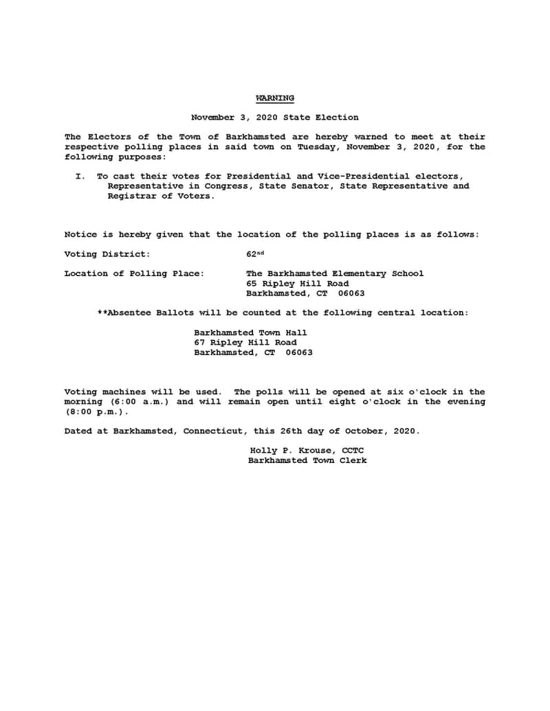 News & Updates Town of Barkhamsted, CT