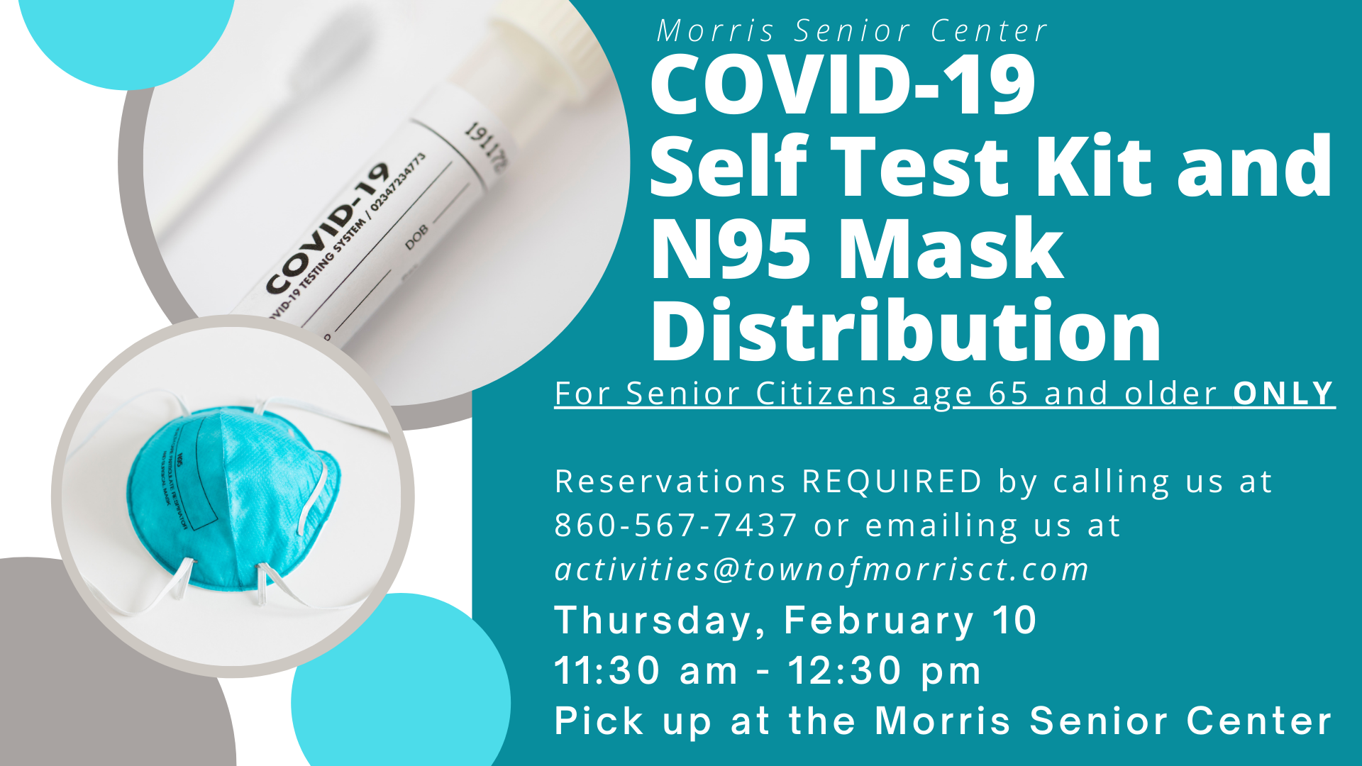 Event COVID19 At Home Test Kit Distribution Town of Morris, CT